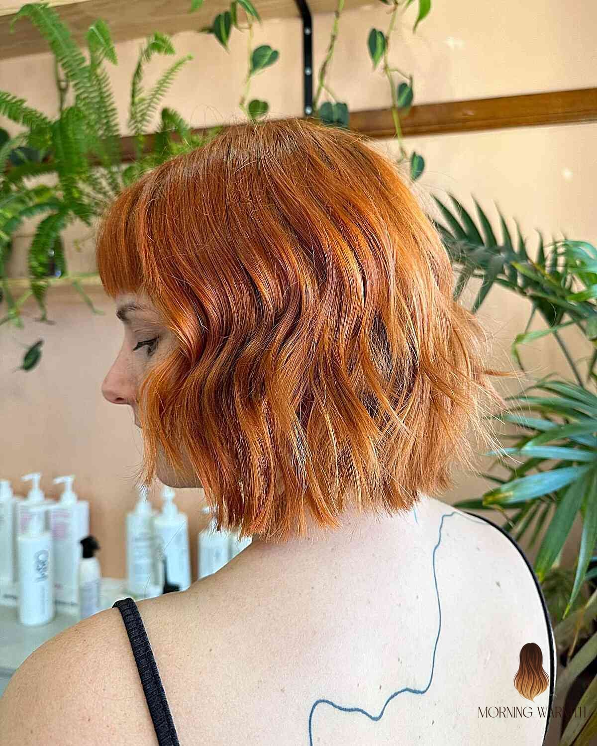 Amber Hair with Coppery Tones
