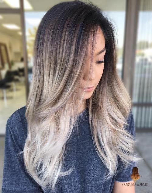 23 Balayage Brunette Inspo Ideas Worth Pinning Immediately 23 Ash Blonde to Gray Fade