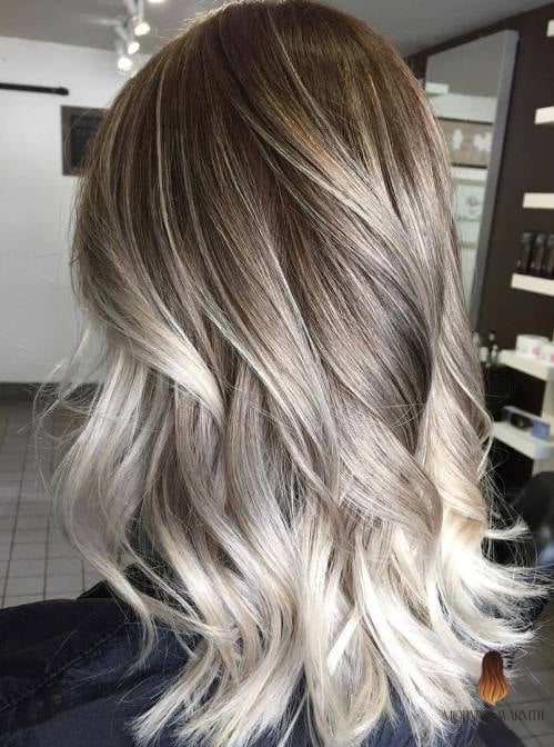 Ash Brown with Platinum Blonde