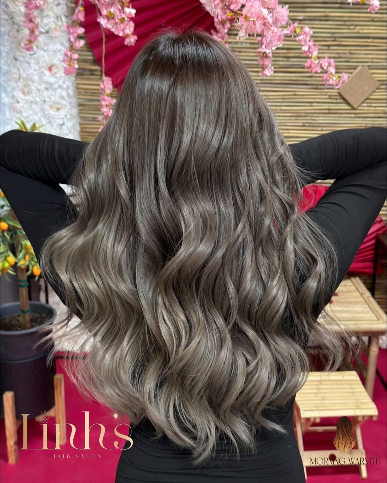 30 Balayage Cobrizo Ideas You Need to Try Next 22 Ash Brown Balayage with Long Cascading Waves