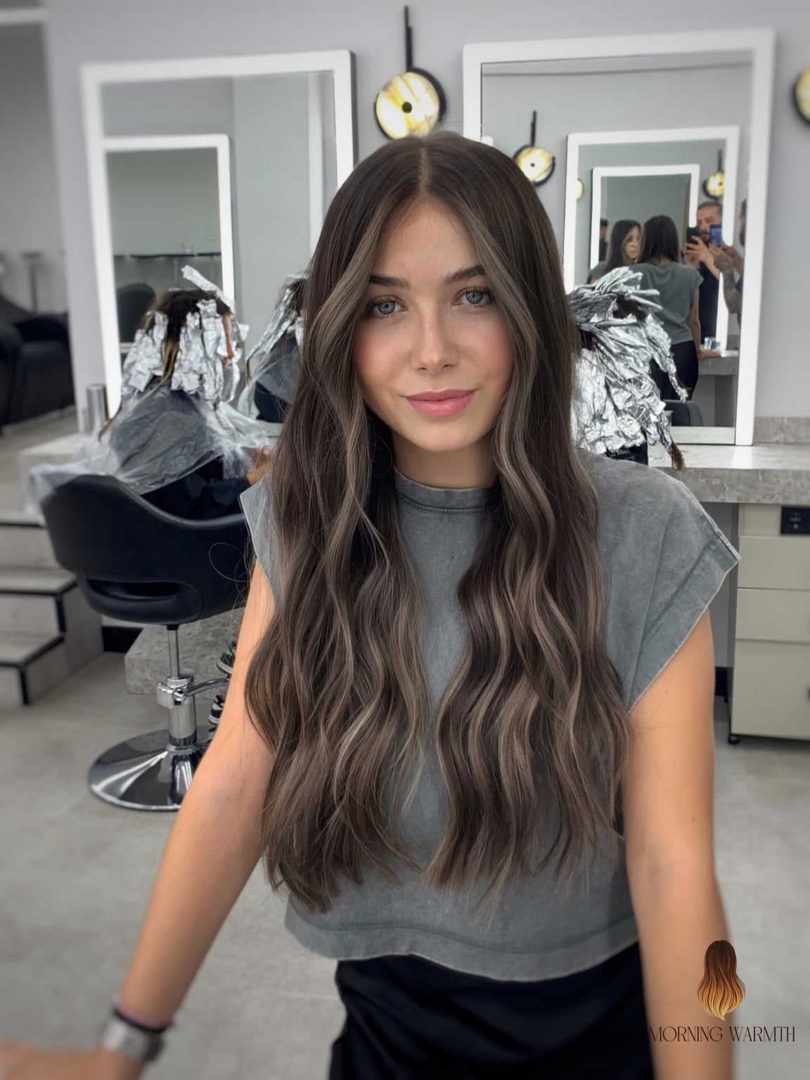 20 Balayage Rubio Cenizo Ideas That Will Make You Book Your Appointment Immediately 5 Ash Brown Balayage with Effortless Beachy Texture