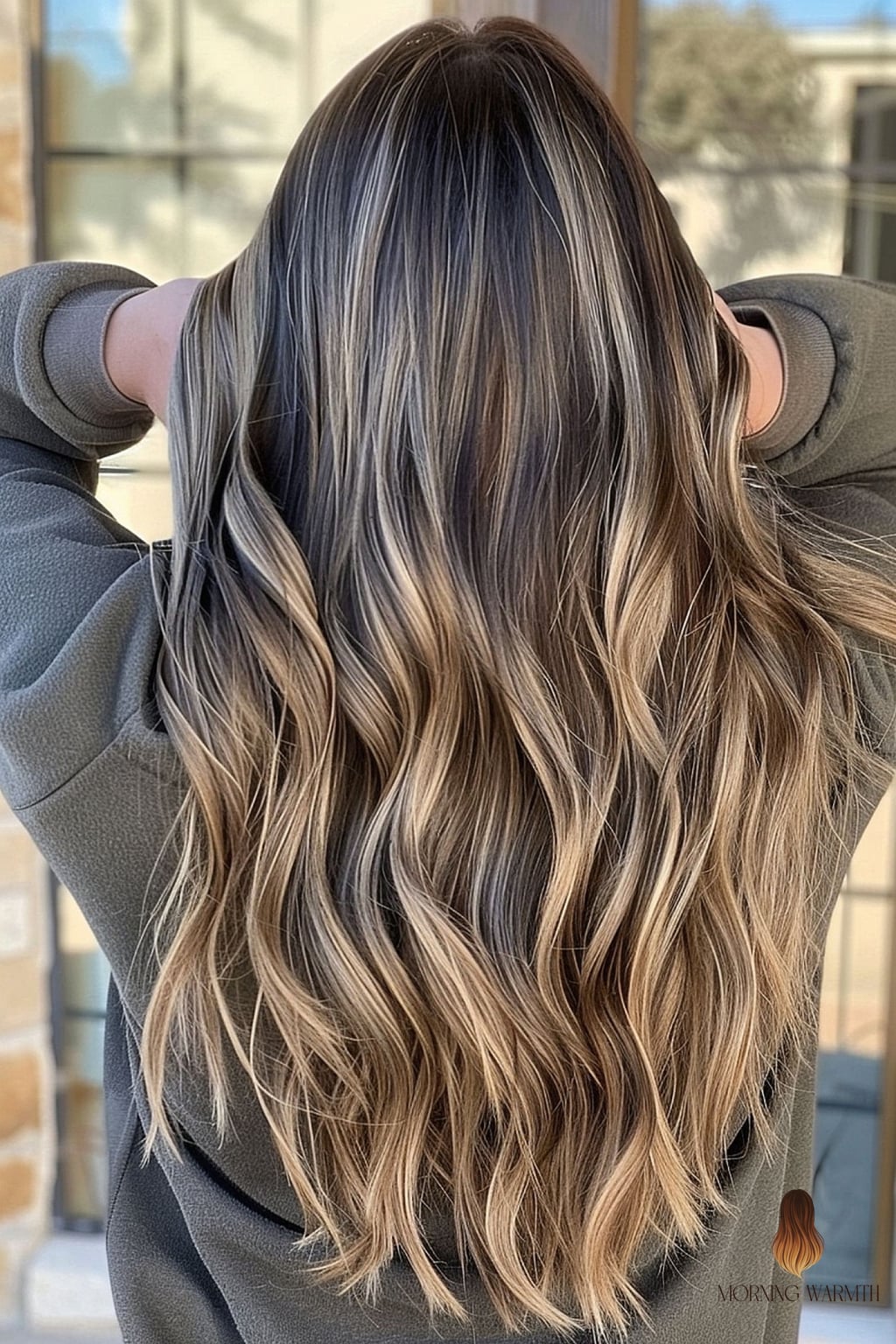 Ashy Dark Blonde Balayage