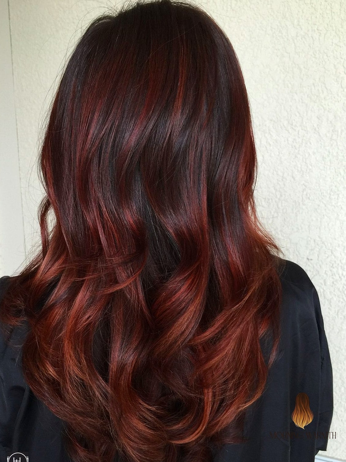 21 Mechas Balayage Ideas That Are Trending Right Now 8 Auburn Hair with Copper Highlights