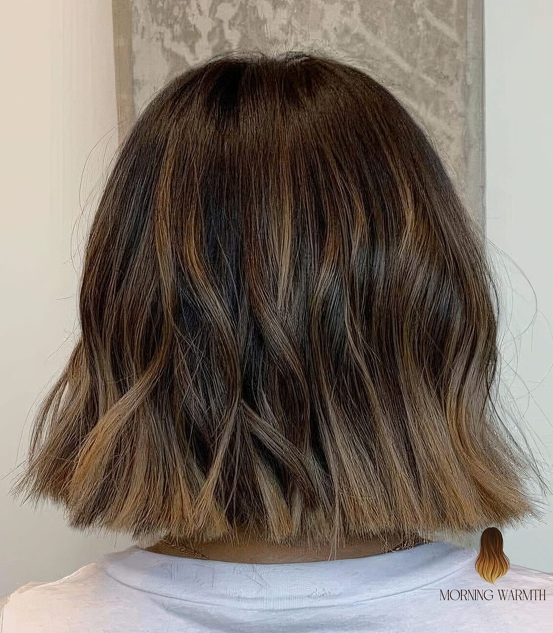 Balayage Bob in Rich Brunette