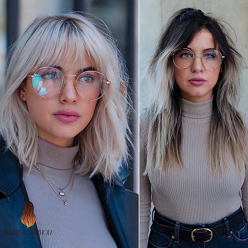 20 Blonde Hair Color Ideas Ideas That Will Make You Book Your Appointment Immediately 9 Bangs with Glasses Ideas