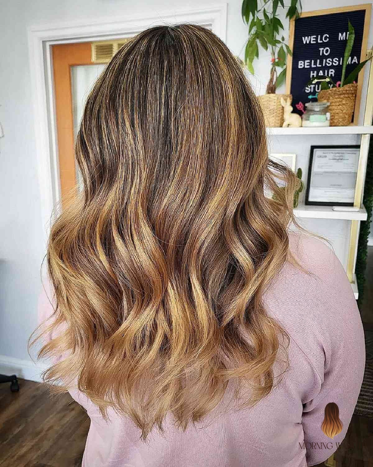 Beautiful Honey Blonde Balayage