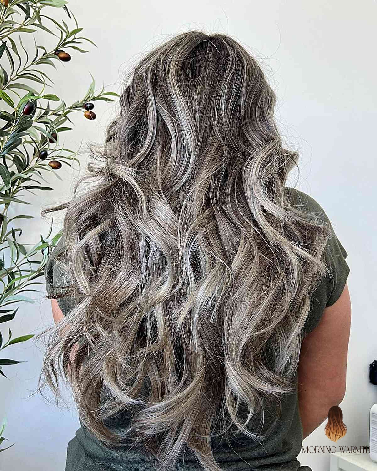 Beautiful Layered Ash Blonde Balayage