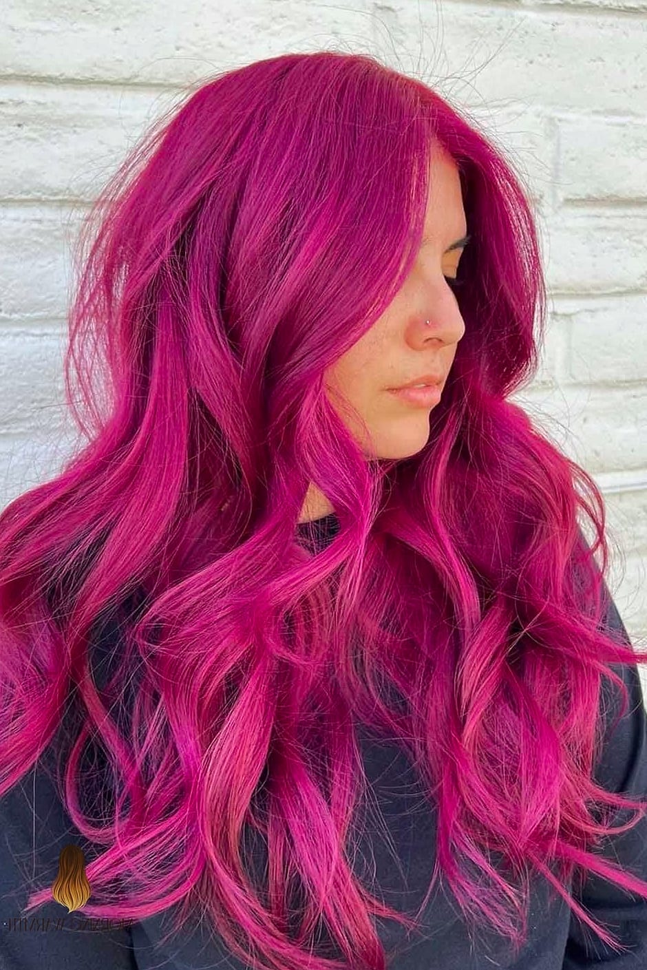 27 My Hair Color Ideas That Every Stylist Needs to See 26 Berry Pink Hairstyle