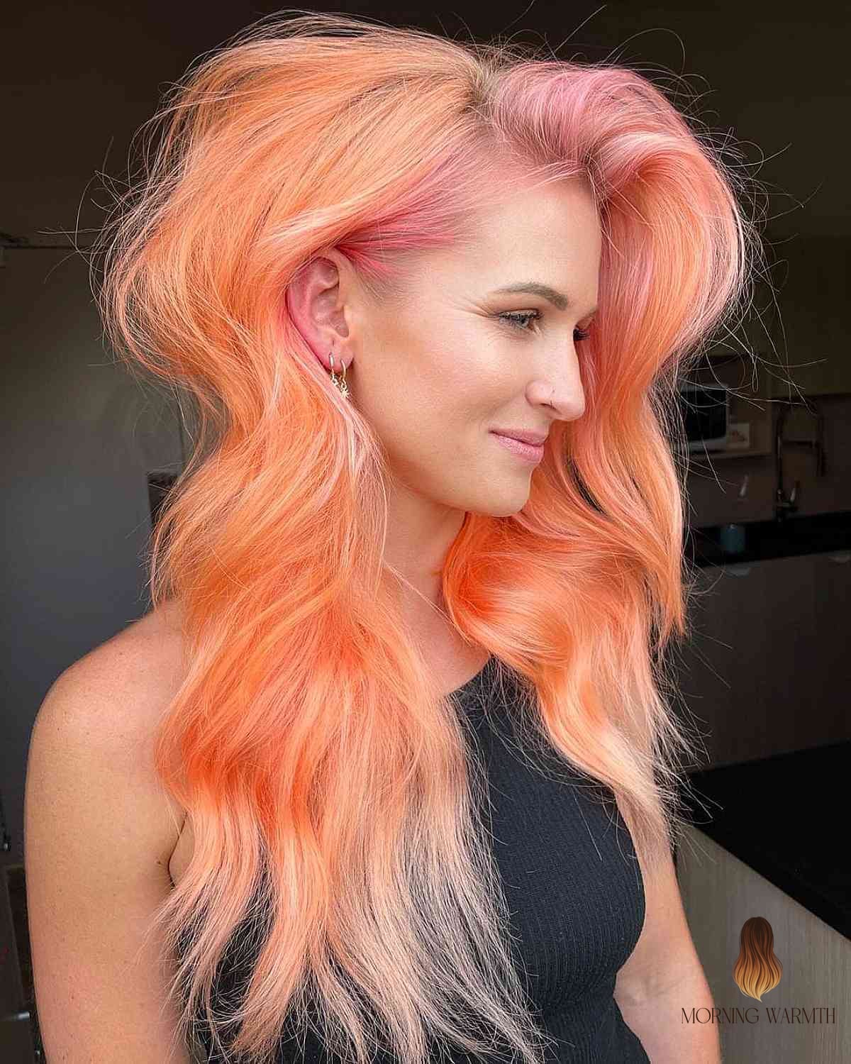 30 Summer Hair Color Ideas You Need to Try Next 10 Big Beautiful Fluffy Peach Hair