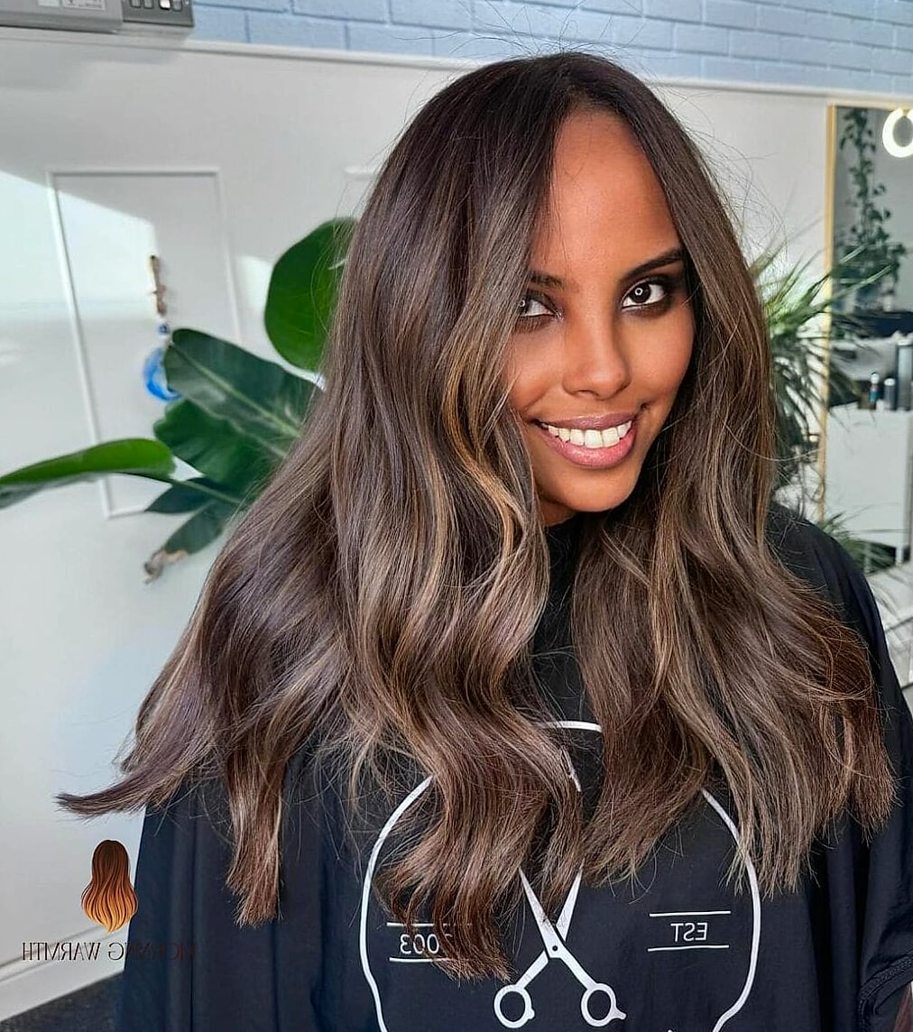 22 Black Hair Balayage Ideas Worth Bookmarking Right Now 22 The Big Chop to a Caramel-Kissed Bob