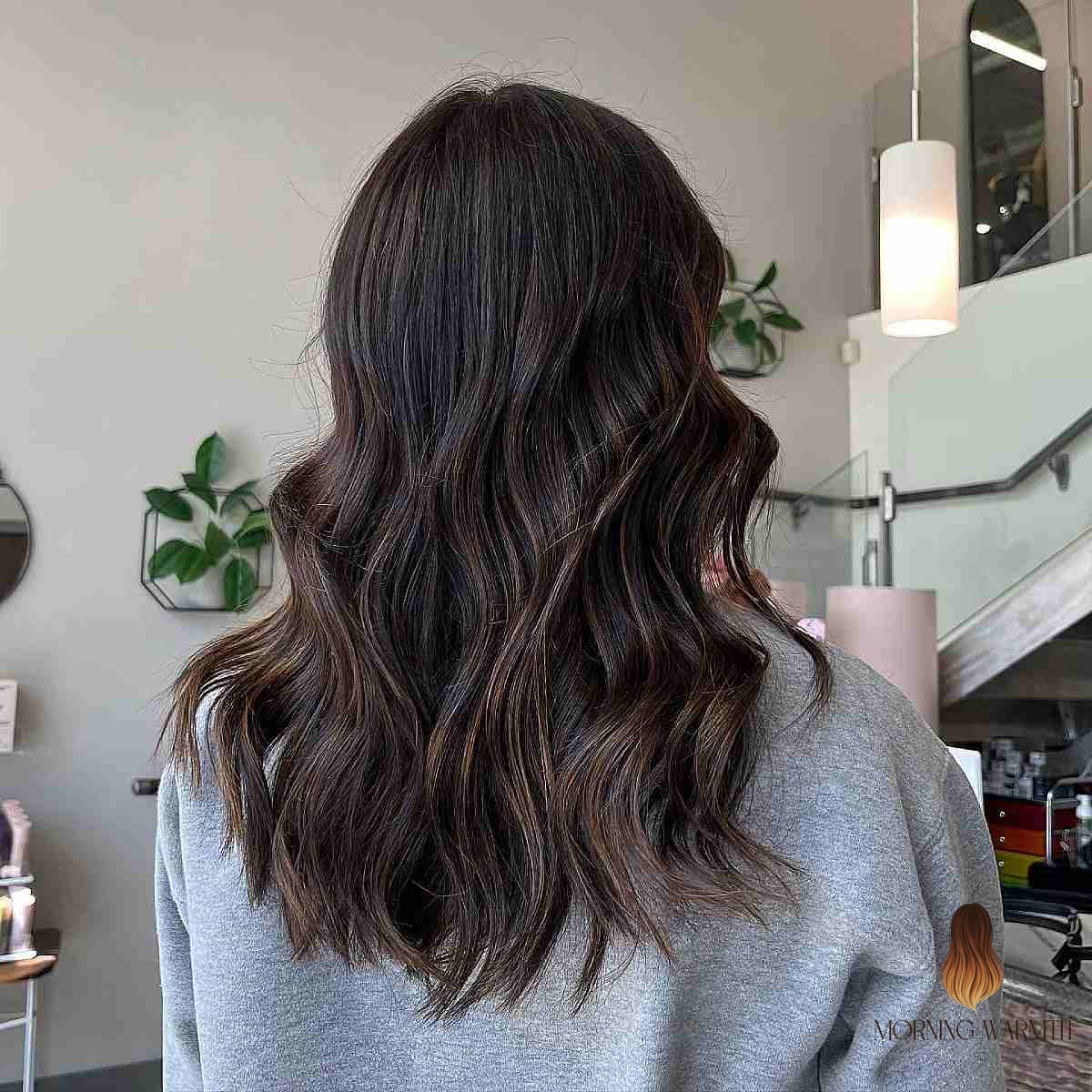 24 Reverse Balayage Ideas That Are Absolutely Stunning 25 Blended Balayage on Dark Hair
