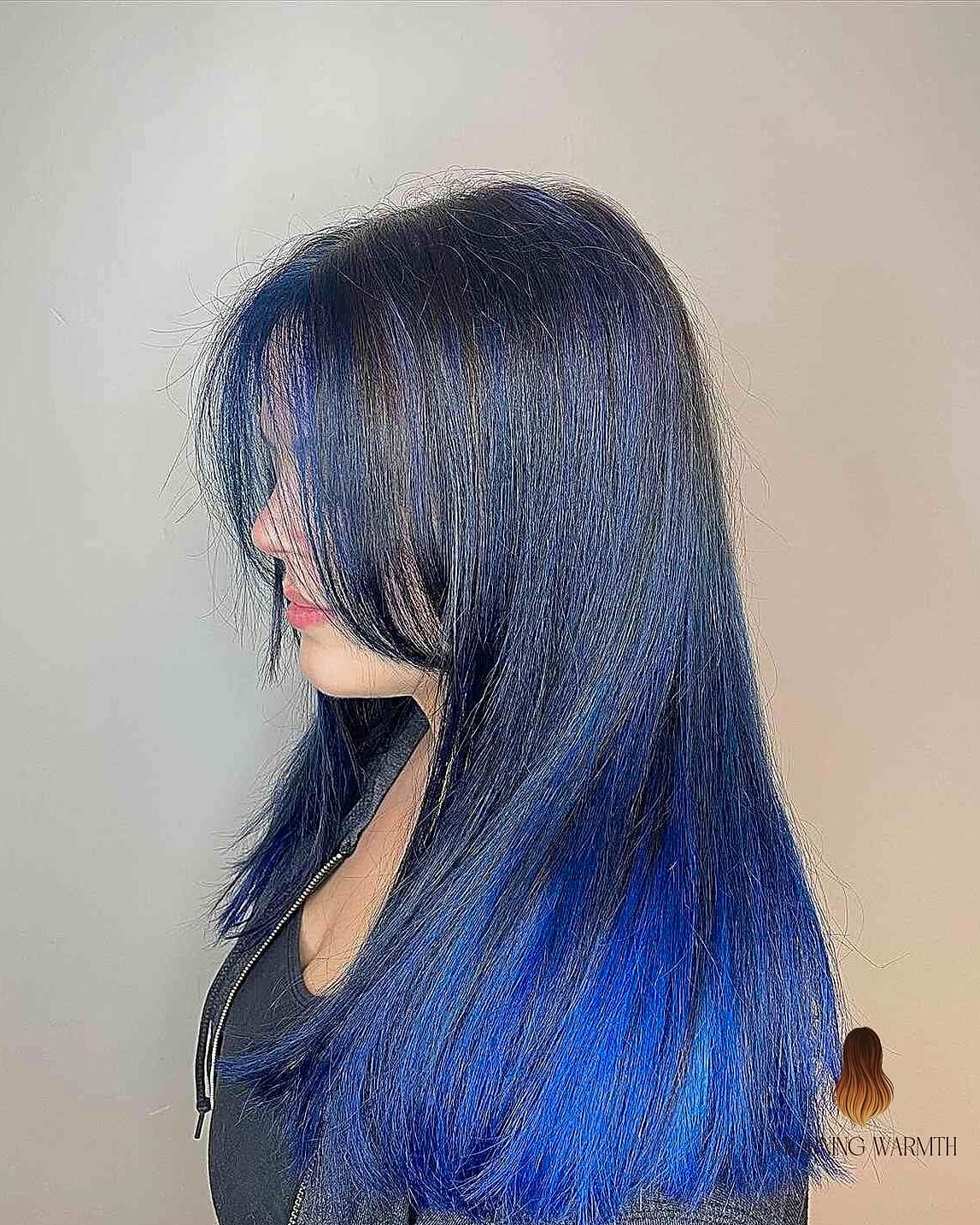Blue Gray Balayage
