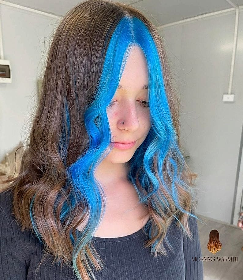 Blue Money Piece on Blonde