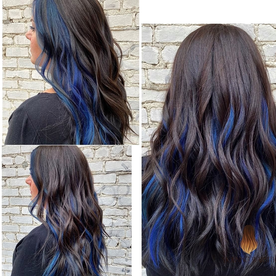 Blue Underlights for Brunettes