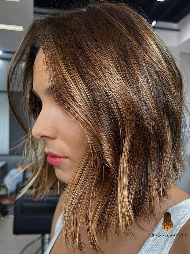 30 Cabello Balayage Ideas You Need to Try Next 20 Bob with Caramel Streaks