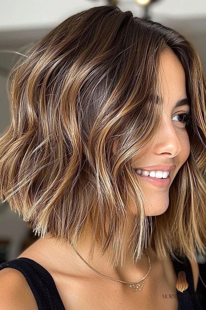 25 Balayage Braune Haare Ideas That Are Dreamy and So Inspiring 10 Bob with Caramel Streaks