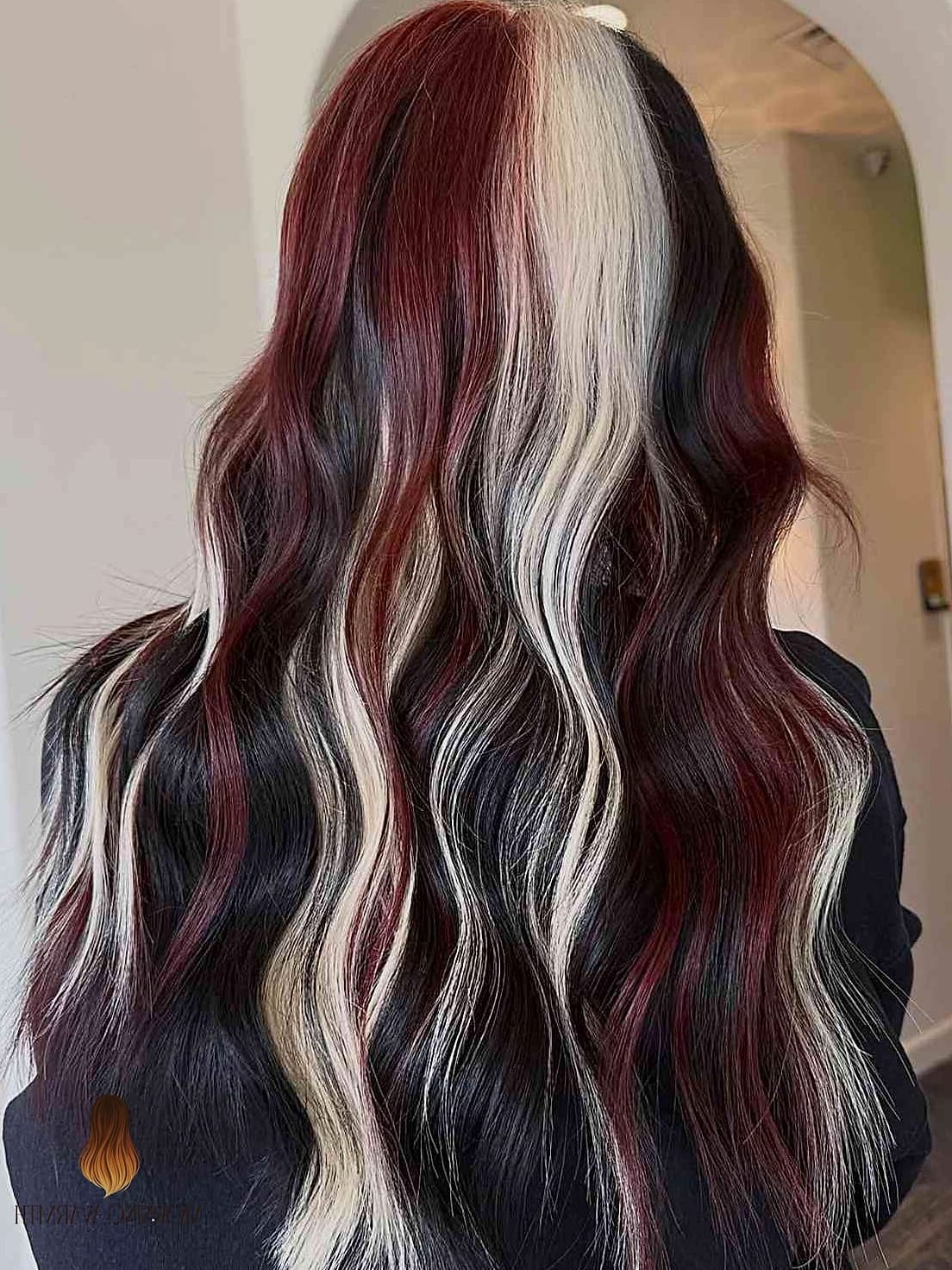 Bold Calico Hair with Unique Color Blocking