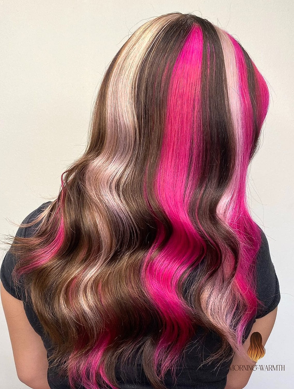 Bold Multicolored Straight Hair with Vibrant Highlights