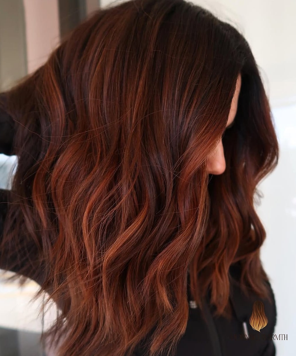 Bronde Balayage with Copper Touches