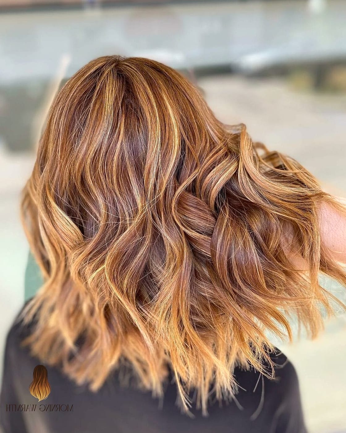 Bronde Balayage with Copper Touches