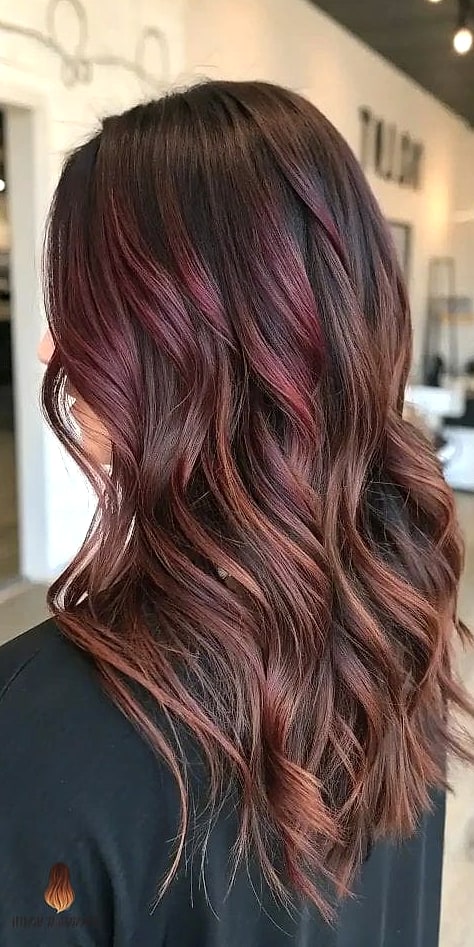 28 Black Cherry Hair Color Looks You'll Want to Screenshot Immediately 9 Bronde Balayage