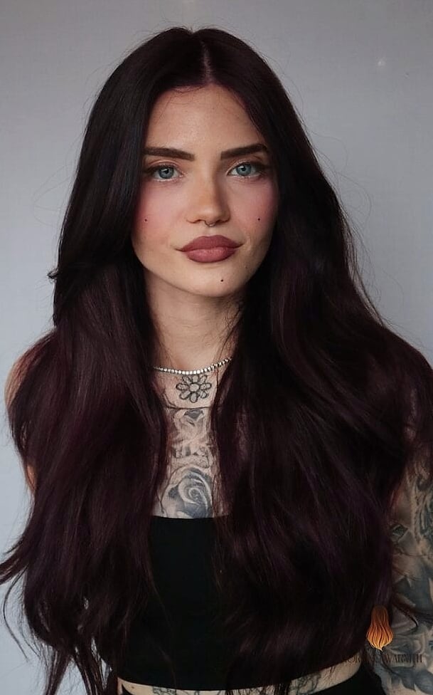 28 Black Cherry Hair Color Looks You'll Want to Screenshot Immediately 24 Bronzed Brunette Balayage