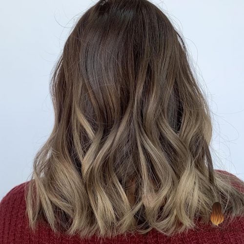 Brown to Ash Blonde Gradient
