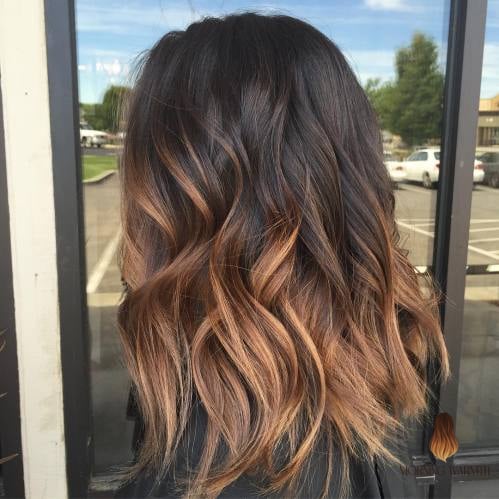 27 Chocolate Hair Color Ideas Every Woman Needs to See 26 Brown-to-Caramel Ombre