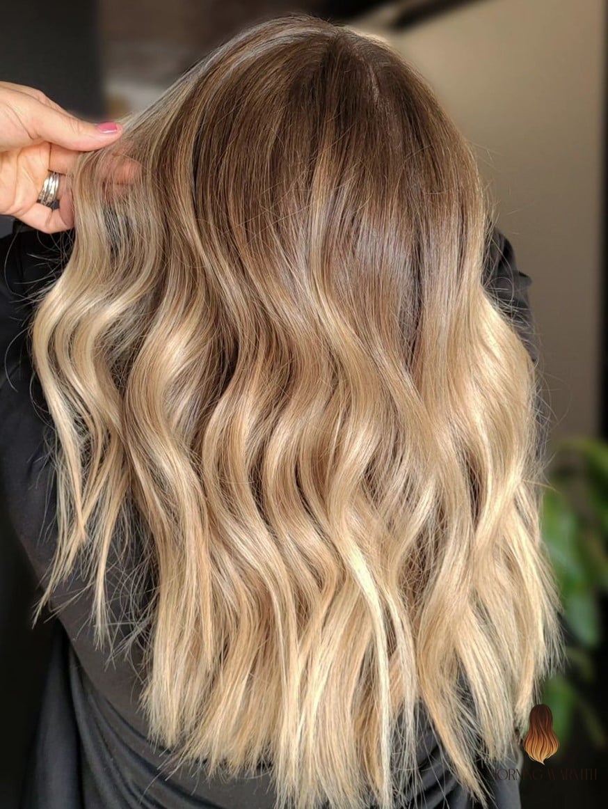 27 Blonde Balayage Ideas Every Woman Needs to See 7 Brown to Honey Blonde Ombre