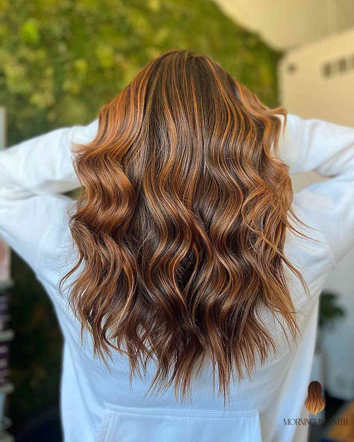 27 Chocolate Hair Color Ideas Every Woman Needs to See 10 Brown and Vibrant Copper Highlights