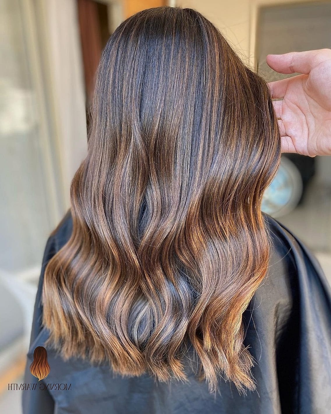 Brunette Balayage with a Glossy Finish