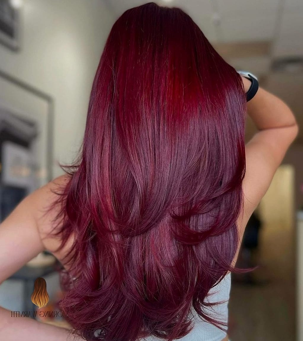 25 Cherry Cola Hair Color Ideas That Are Going Viral on Pinterest Right Now 24 Burgundy Cherry Red Hair