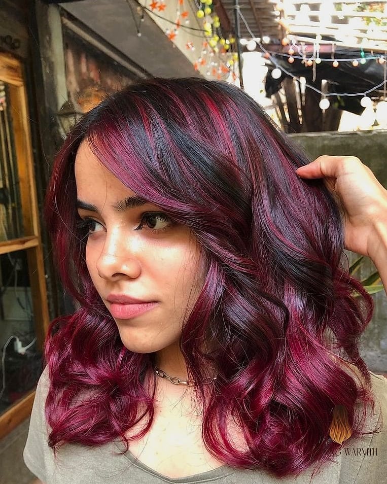 28 Black Cherry Hair Color Looks You'll Want to Screenshot Immediately 17 Burnt Sienna Brunette