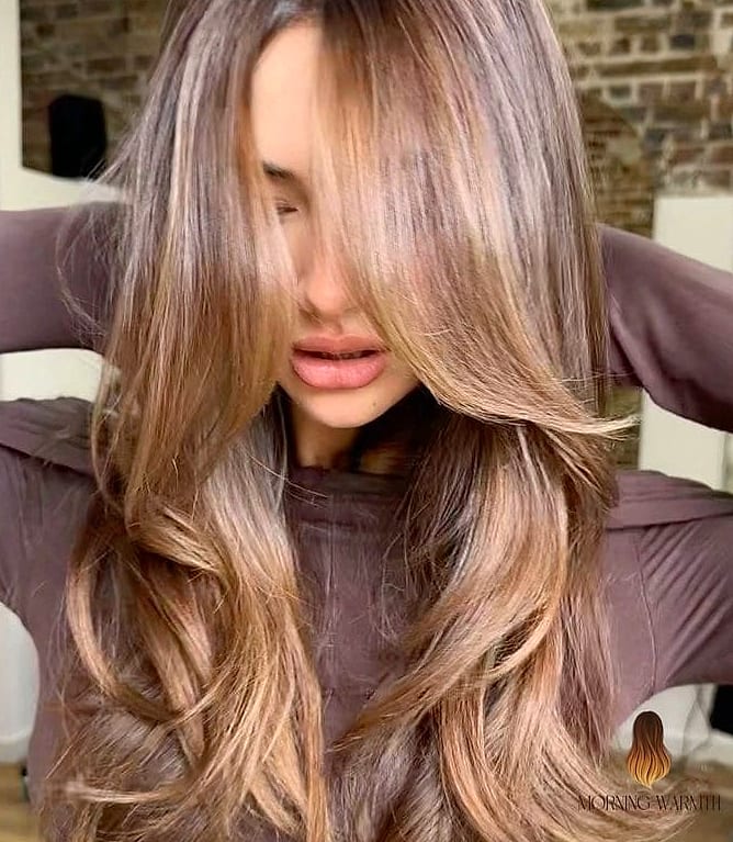 24 Milk Tea Hair Color Ideas That Are Absolutely Stunning 13 Champagne Milk Tea