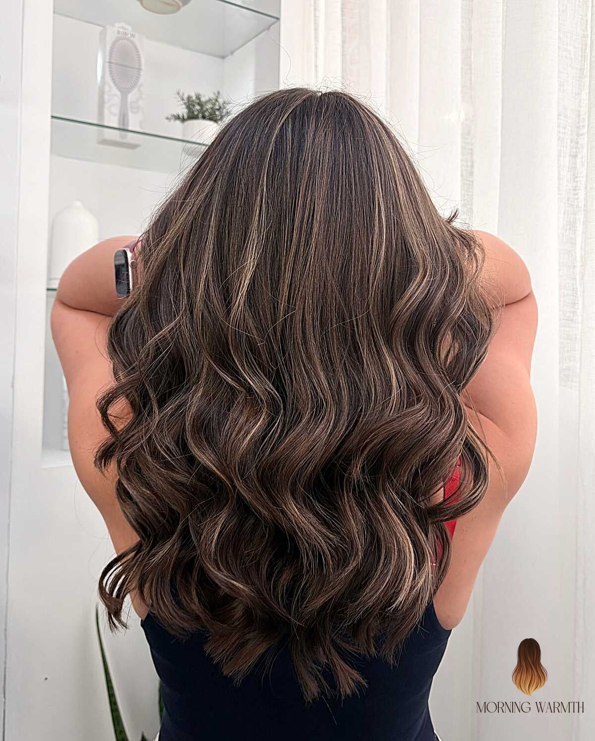 21 Summer Hair Color For Brunettes Ideas That Are Trending Right Now 3 Chocolate Balayage with Champagne Accents