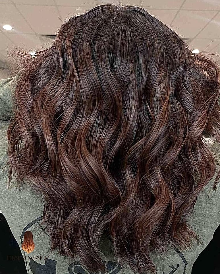 25 Chocolate Brown Hair Color Ideas That Are Dreamy and So Inspiring 15 Chocolate Brown Balayage for Curly Hair