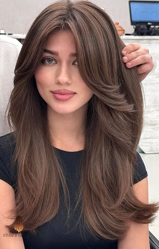 25 Chocolate Brown Hair Color Ideas That Are Dreamy and So Inspiring 20 Chocolate Brown Long Layers