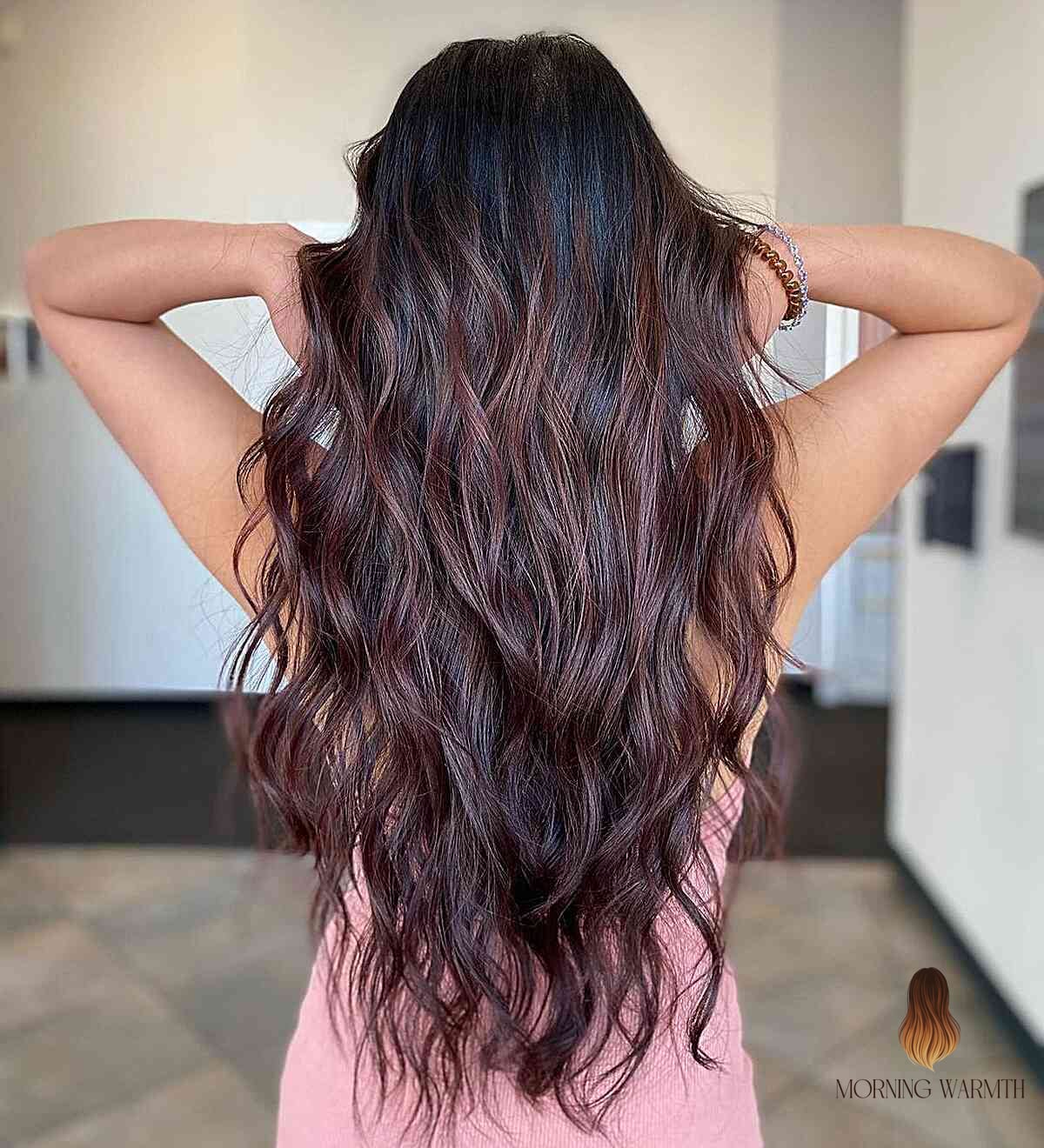 25 Cherry Cola Hair Color Ideas That Are Going Viral on Pinterest Right Now 2 Chocolate Hair with Soft Cherry Tones