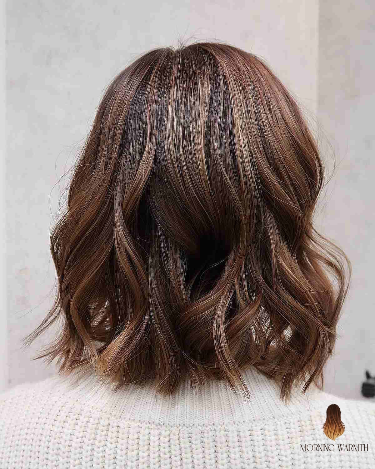 27 Chocolate Hair Color Ideas Every Woman Needs to See 27 Chocolate Lob Hair with Soft Waves