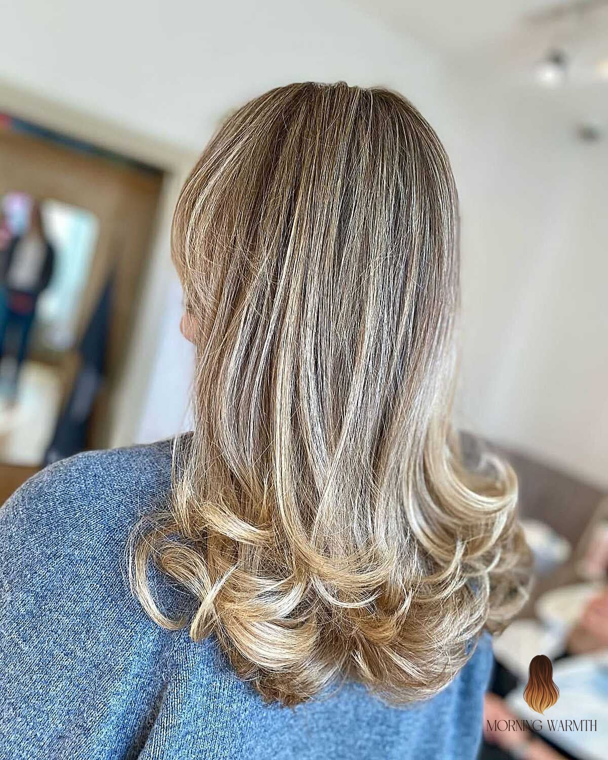 24 Dirty Blonde Hair With Highlights Ideas That Are Absolutely Stunning 2 Classic Blonde Blowout with Layered Curls