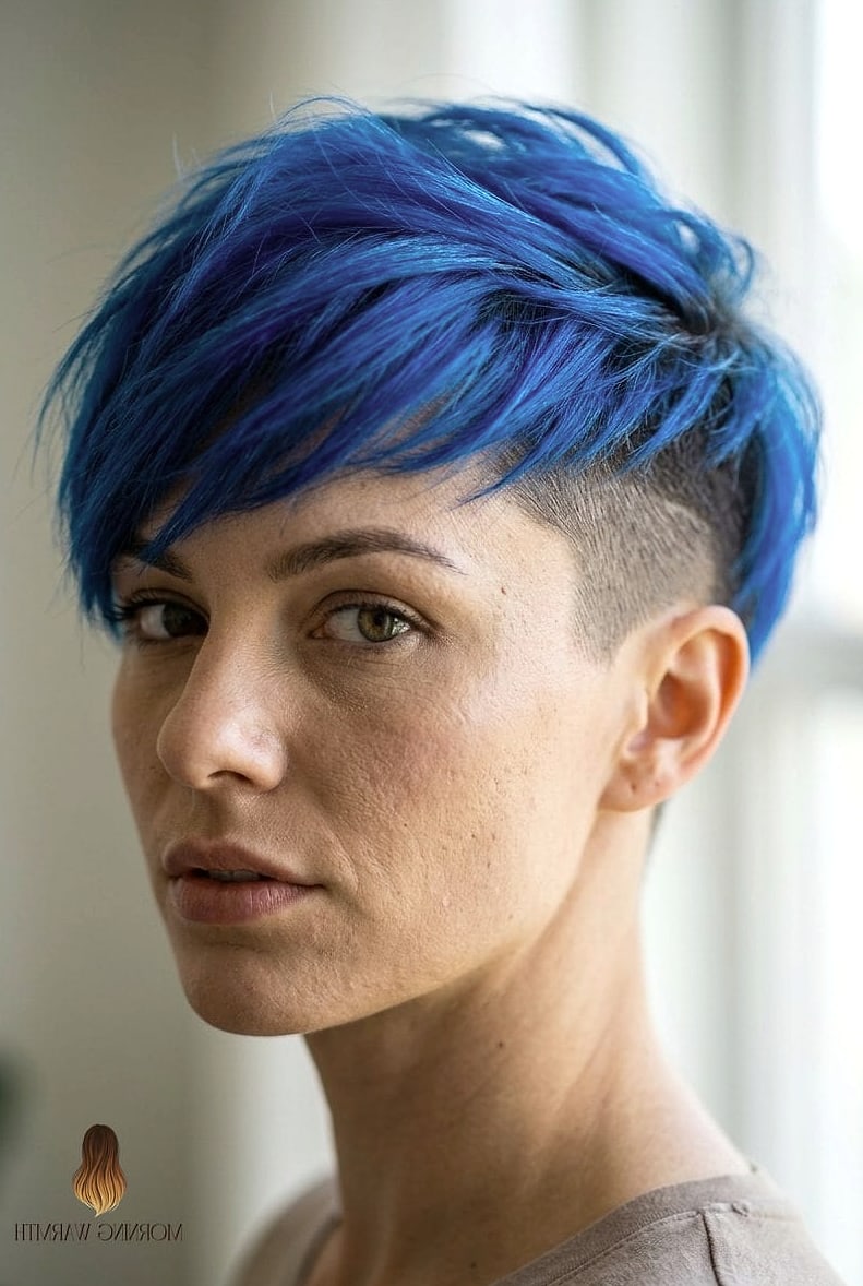 Cobalt Blue Pixie Crop