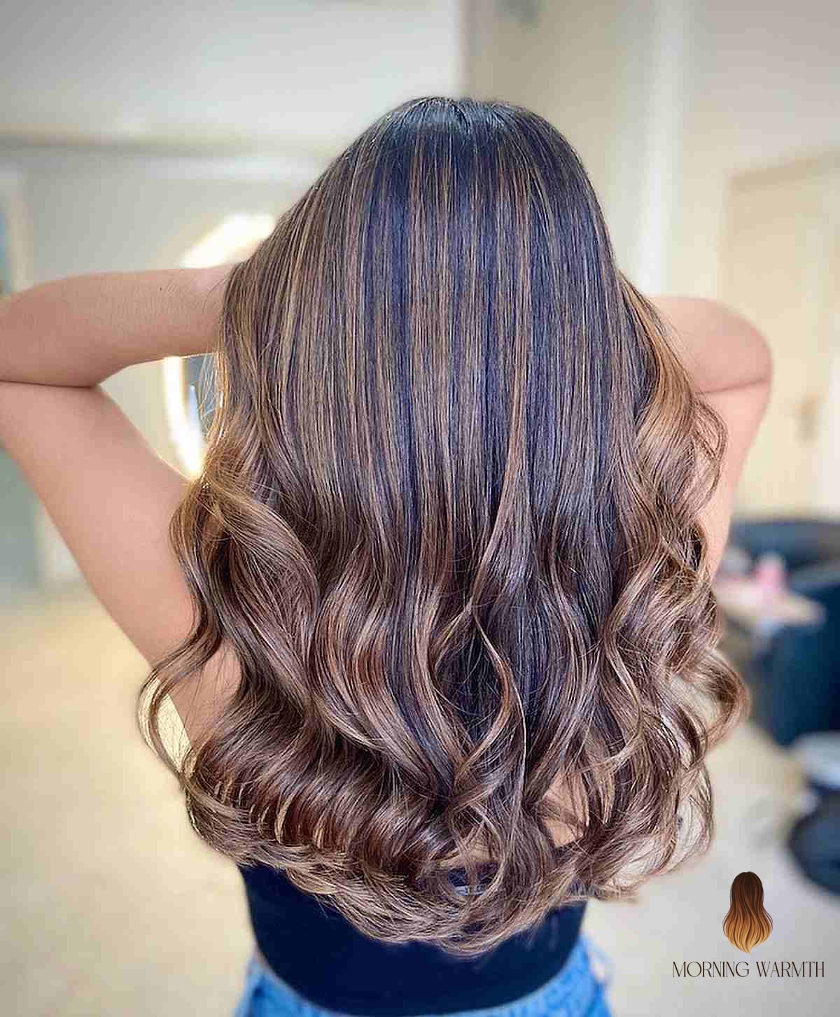 Cocoa Brown with Highlights