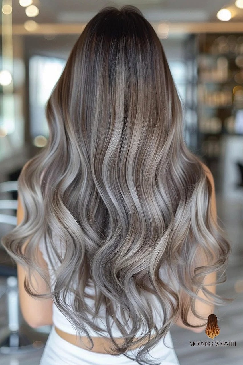 27 Brown Balayage Hair Ideas Every Woman Needs to See 15 Cool Ash Brown with Soft Waves