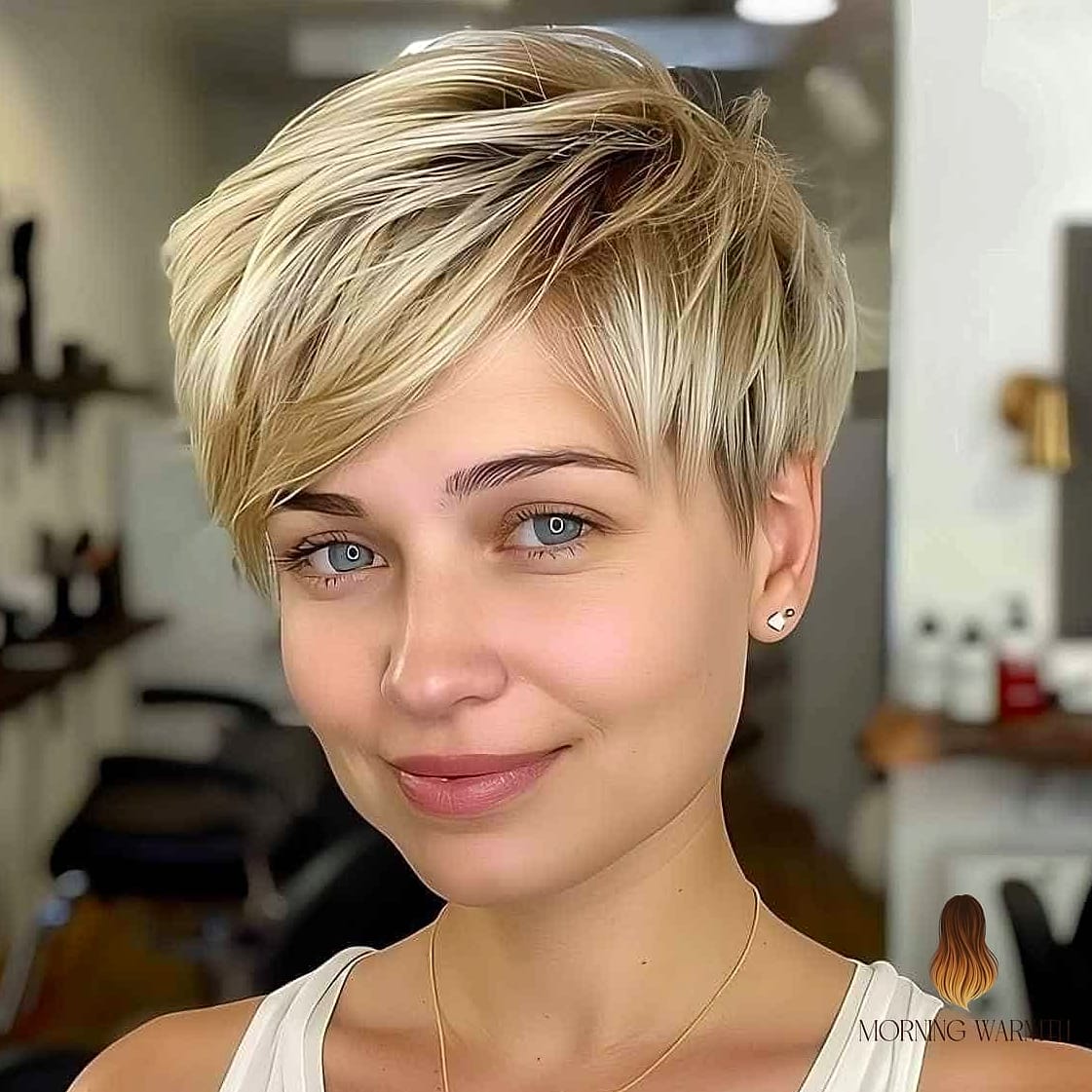 25 Blonde Highlights On Dirty Blonde Hair Ideas That Are Going Viral on Pinterest Right Now 11 Cool-Toned Blonde on Pixie Bob Hair