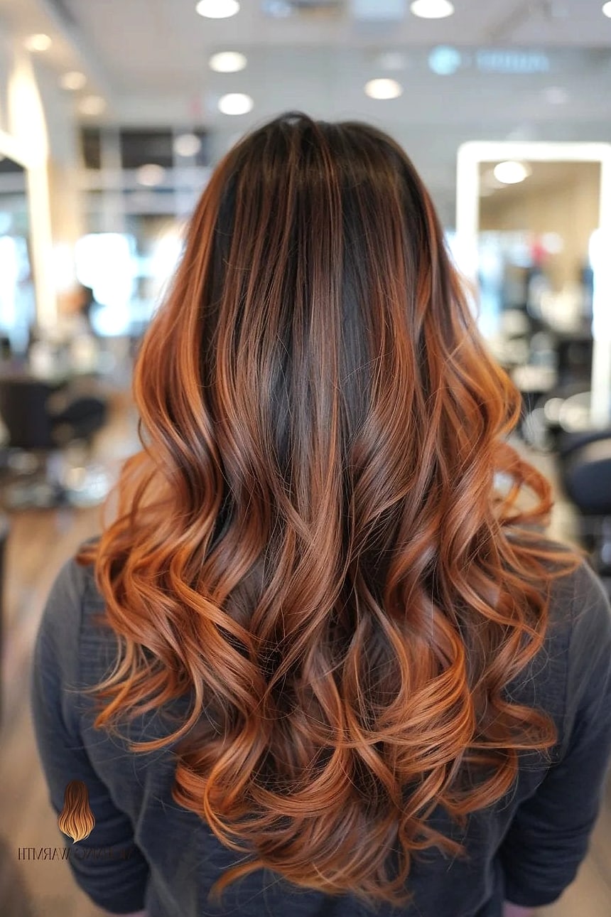 30 Copper Balayage Ideas You Need to Try Next 24 Copper Hair with Amber Tones