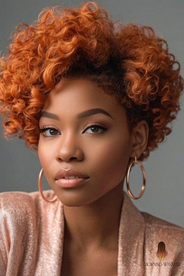 The Curly Pixie with Dramatic Side Sweep