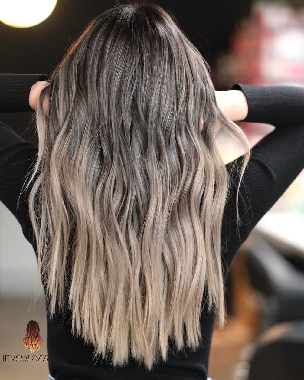 25 Mechas Balayage Rubio Ideas That Are Going Viral on Pinterest Right Now 12 Dark Ash Balayage with Long Waves
