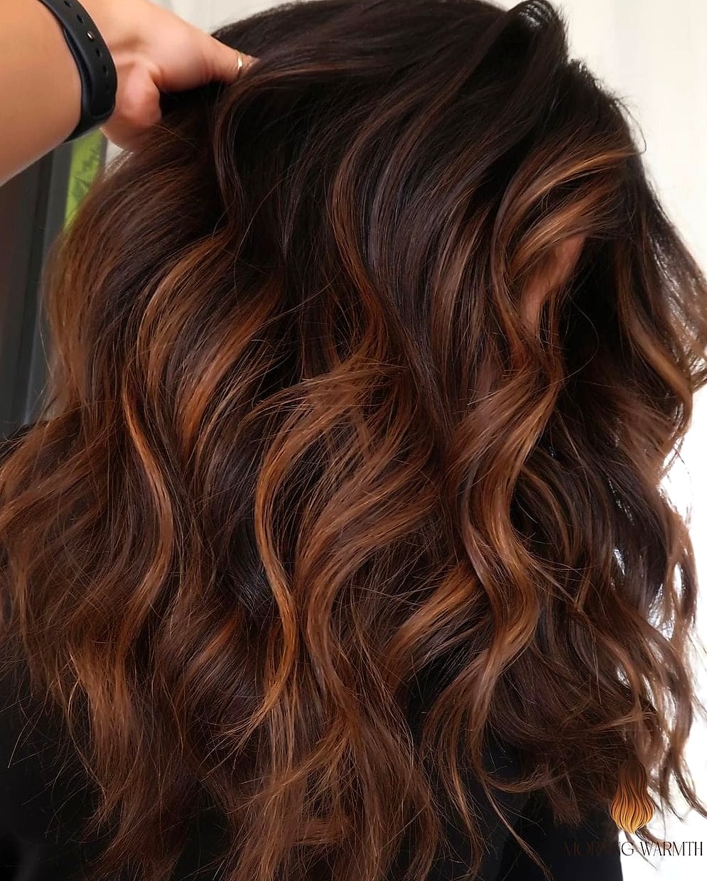 30 Dark Caramel Balayage Ideas You Need to Try Next 26 Dark Brown Hair with Auburn and Caramel Highlights