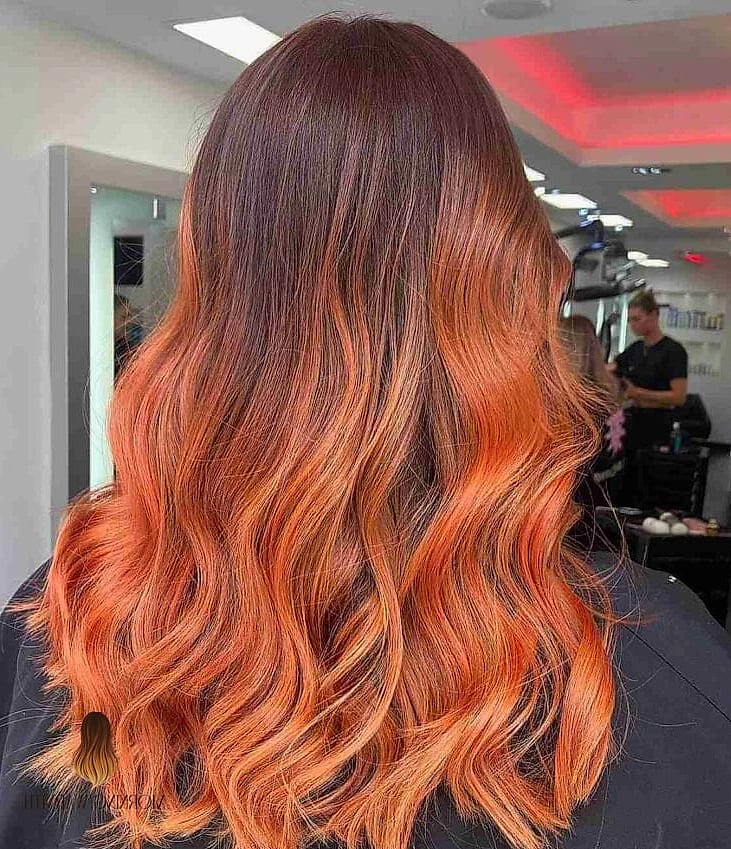 30 Copper Balayage Ideas You Need to Try Next 29 Dark Copper Peach Color Melt