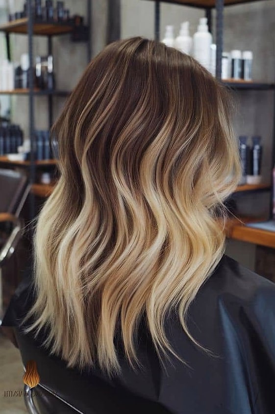 28 Balayage Blonde Looks You'll Want to Screenshot Immediately 23 Dark Espresso Bob with Full Fringe and Bouncy Ends